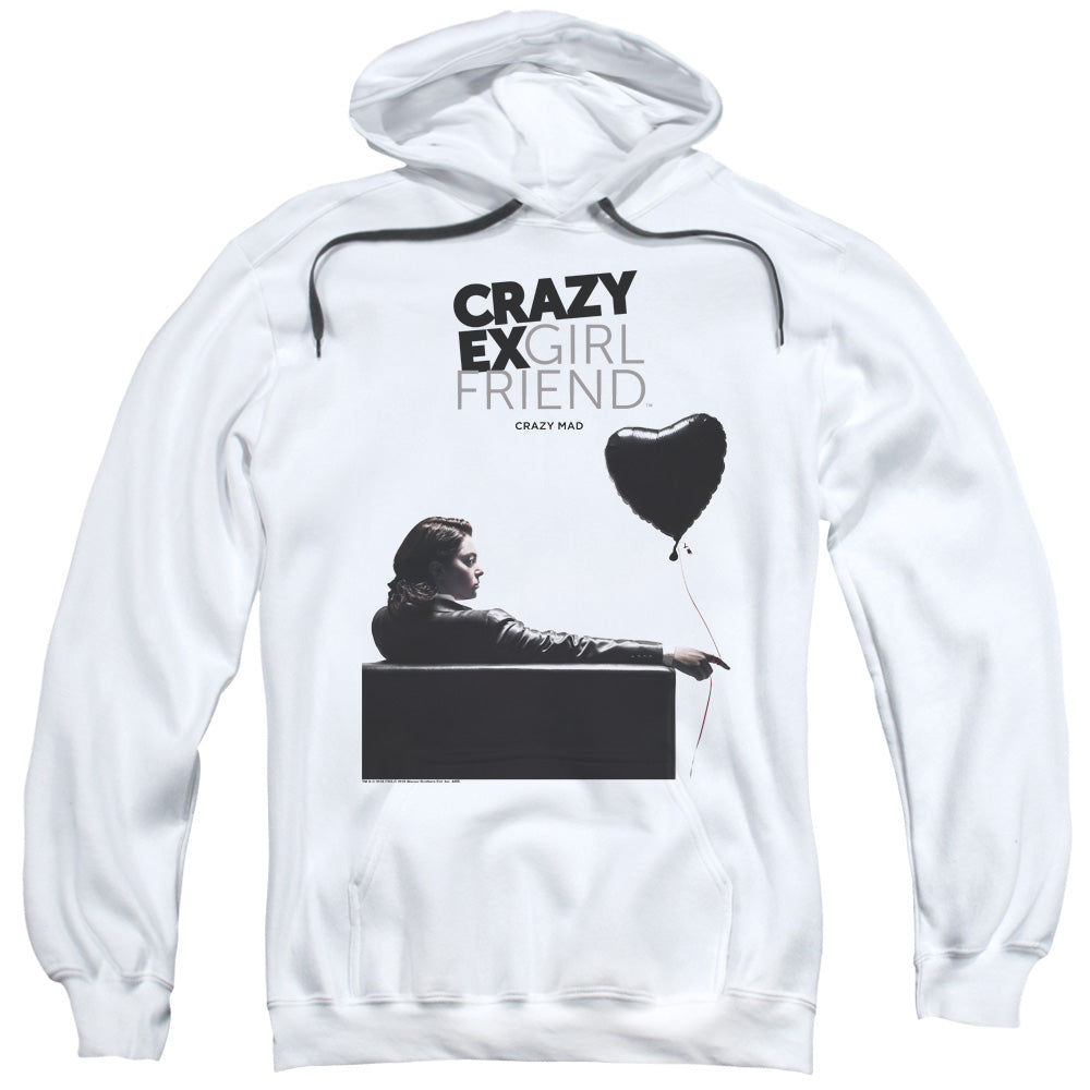 Crazy Ex Girlfriend Crazy Mad Mens Hoodie White