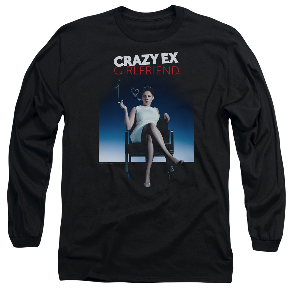 Crazy Ex Girlfriend Crazy Instinct Mens Long Sleeve Shirt Black Officially Licensed