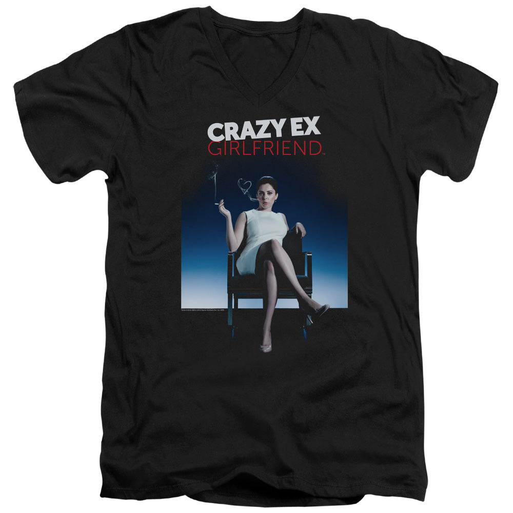 Crazy Ex Girlfriend Crazy Instinct Mens Slim Fit V-Neck T Shirt Black