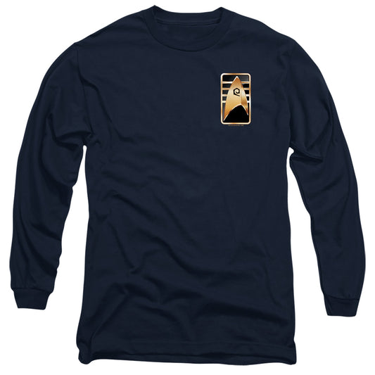 Star Trek Discovery Cadet Badge Mens Long Sleeve Shirt Navy Officially Licensed