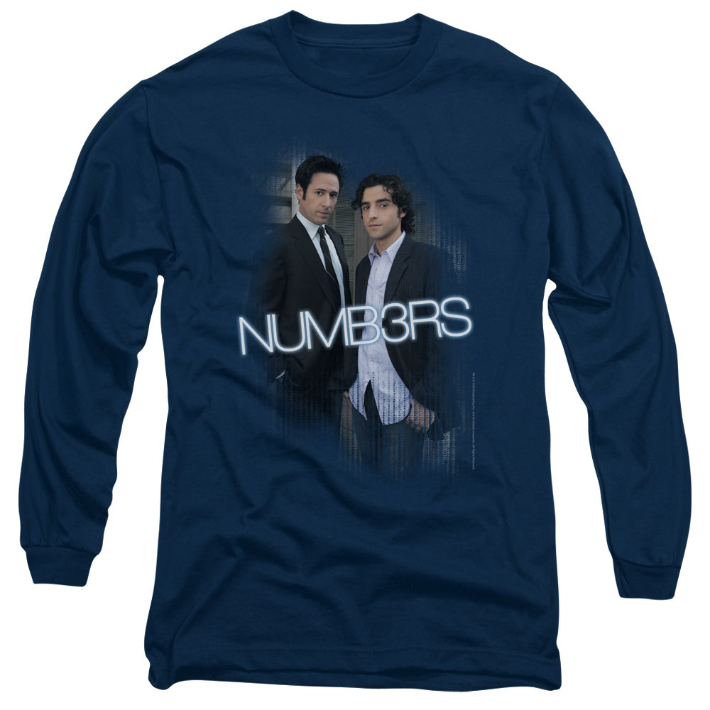 Numb3Rs Don & Charlie Mens Long Sleeve Shirt Navy