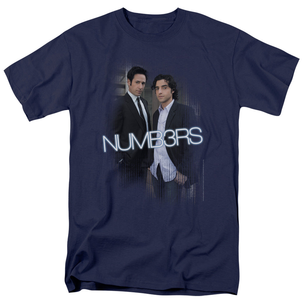 Numb3Rs Don & Charlie Mens T Shirt Navy