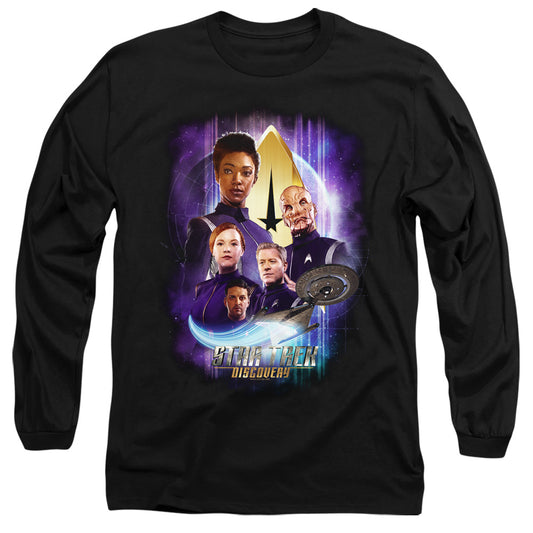Star Trek Discovery Discoverys Finest Mens Long Sleeve Shirt Black Officially Licensed
