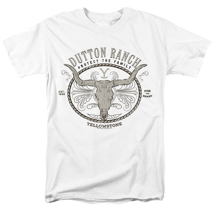 Yellowstone Dutton Ranch Mens T Shirt White