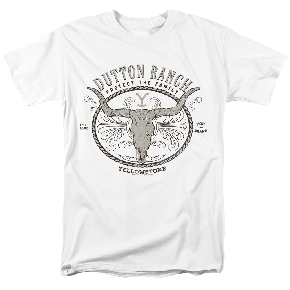 Yellowstone Dutton Ranch Mens T Shirt White