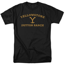 Load image into Gallery viewer, Yellowstone Arched Logo Mens T Shirt Black
