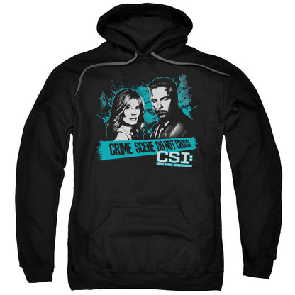 Csi Cross The Line Mens Hoodie Black