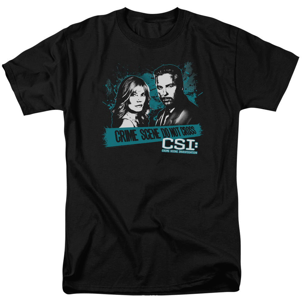 Csi Cross The Line Mens T Shirt Black