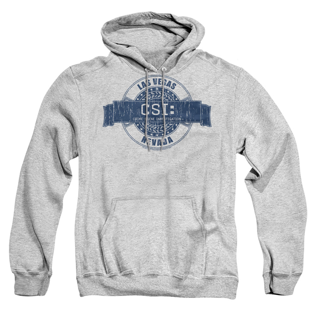 Csi Vegas Badge Mens Hoodie Athletic Heather