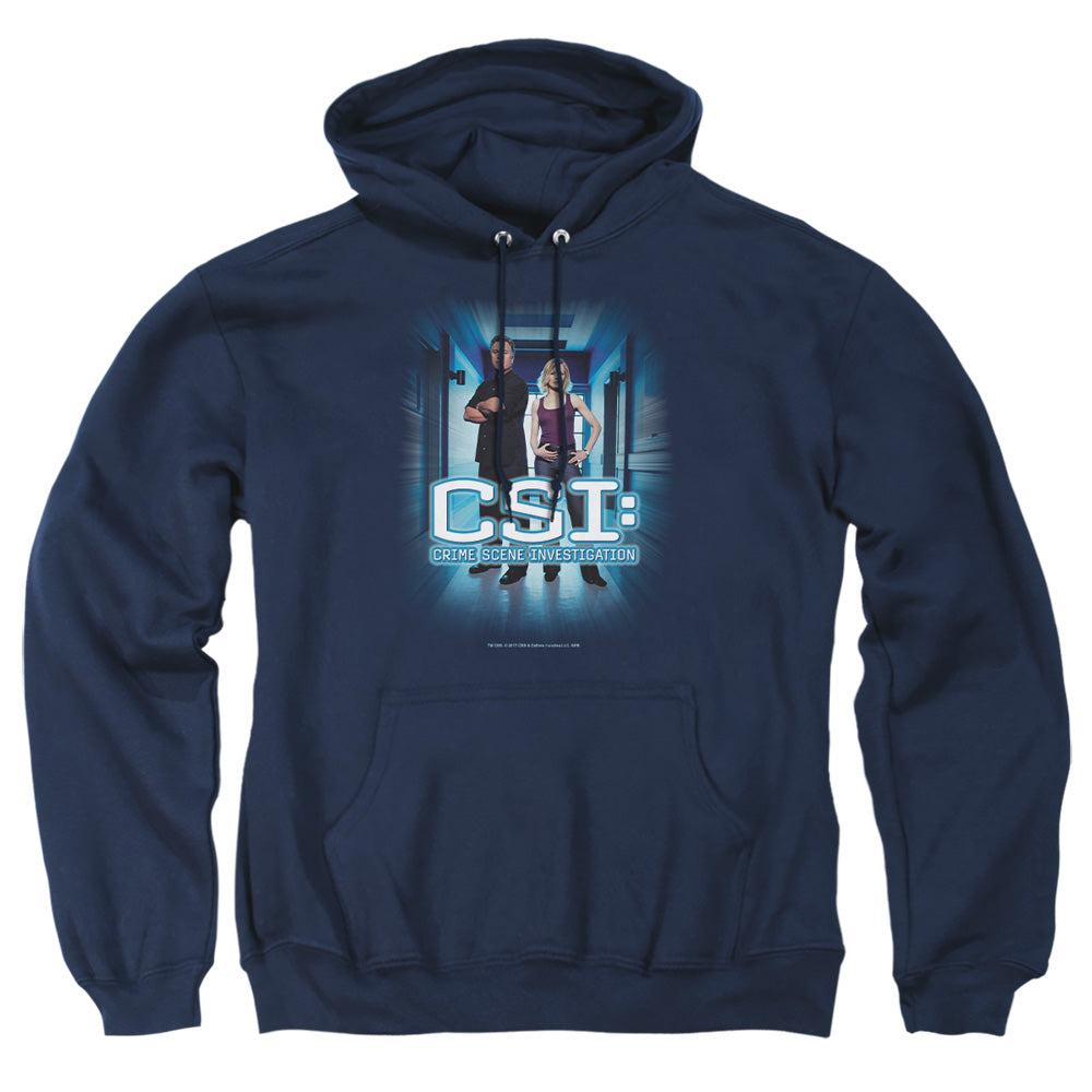 Csi Serious Business Mens Hoodie Navy