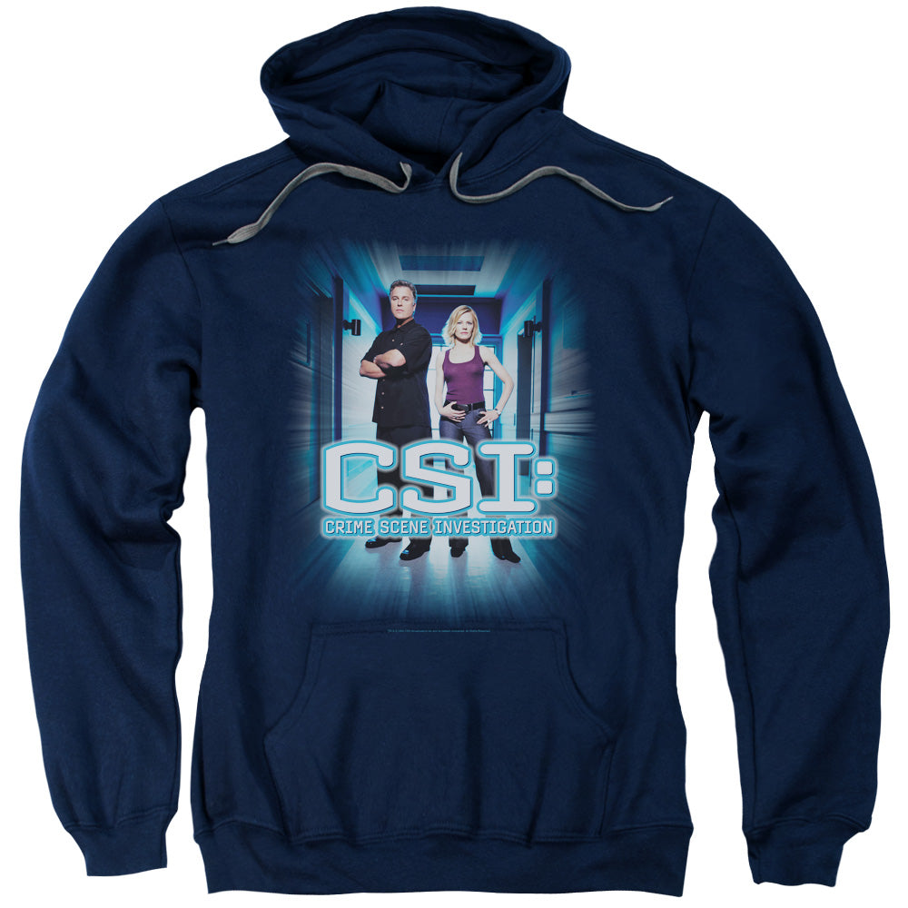 Csi Serious Business Mens Hoodie Navy