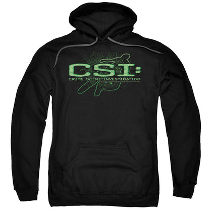 Csi Sketchy Shadow Mens Hoodie Black