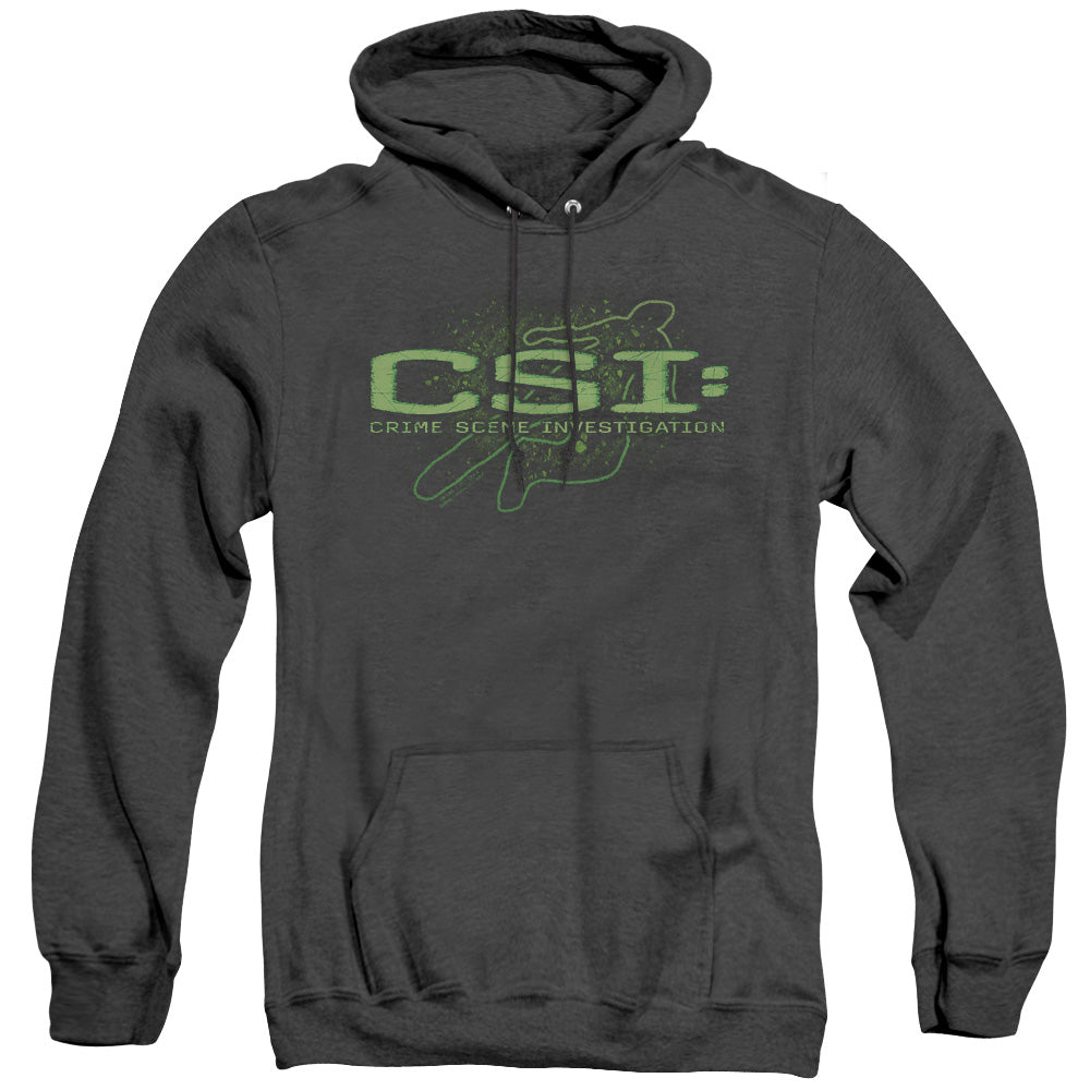 Csi Sketchy Shadow Heather Mens Hoodie Black