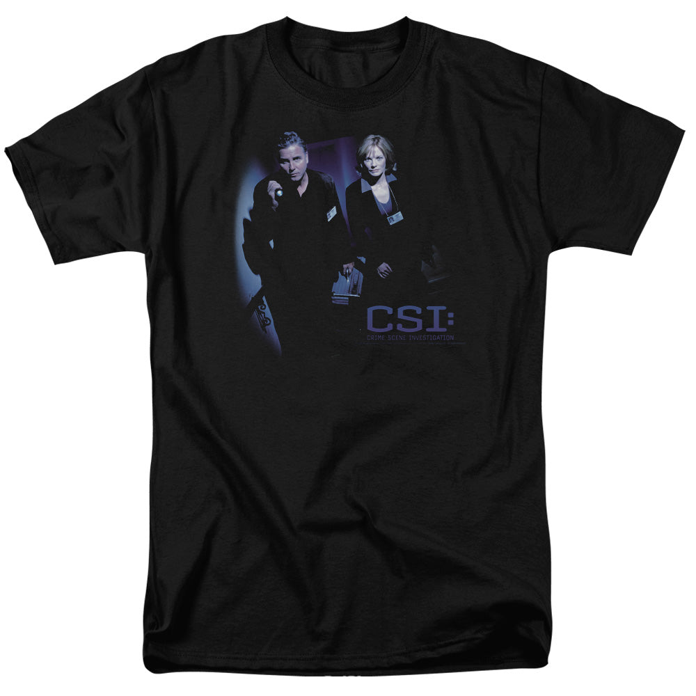Csi At The Scene Mens T Shirt Black