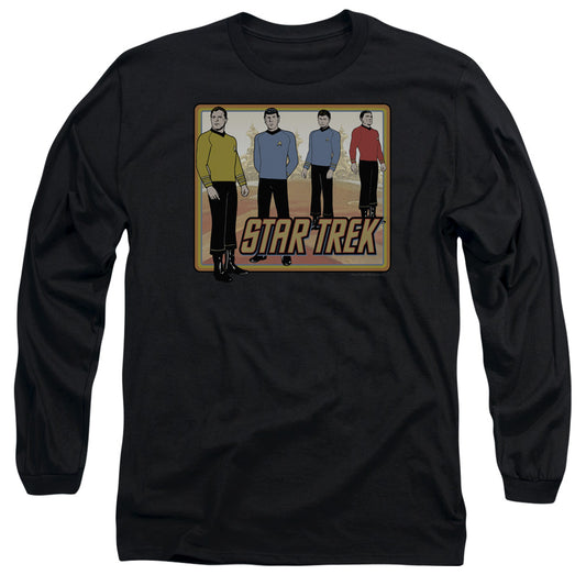Star Trek Classic Mens Long Sleeve Shirt Black Officially Licensed