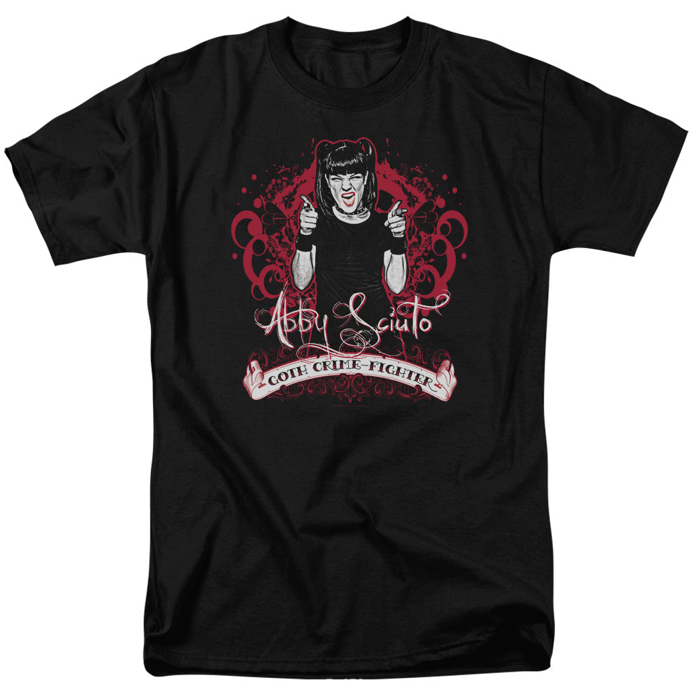 Ncis Goth Crime Fighter Mens T Shirt Black