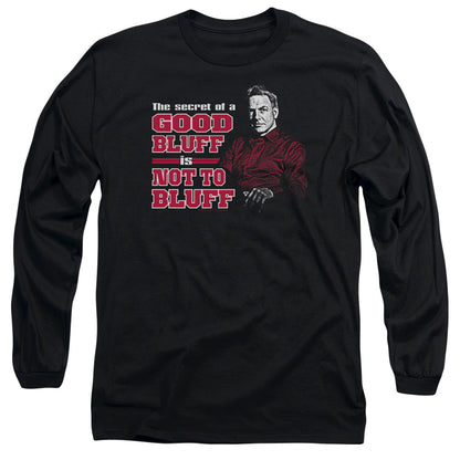 Ncis No Bluffing Mens Long Sleeve Shirt Black