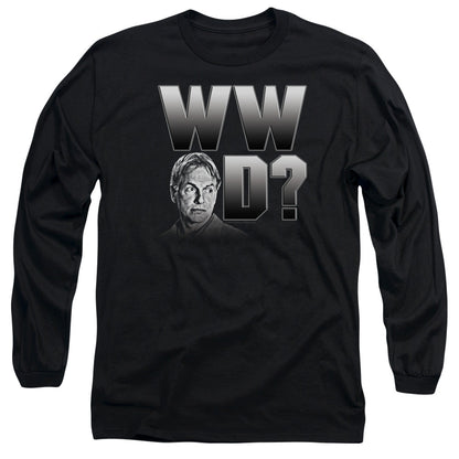 Ncis What Would Gibbs Do Mens Long Sleeve Shirt Black
