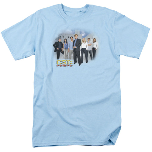 Csi Miami Cast Mens T Shirt Light Blue