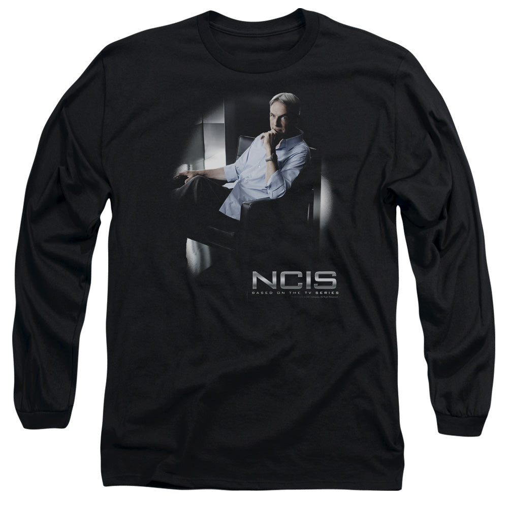 Ncis Gibbs Ponders Mens Long Sleeve Shirt Black