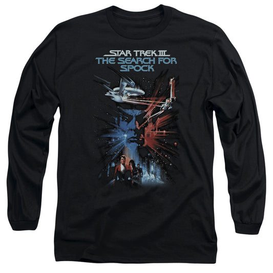 Star Trek Search For Spock(Movie) Mens Long Sleeve Shirt Black Officially Licensed