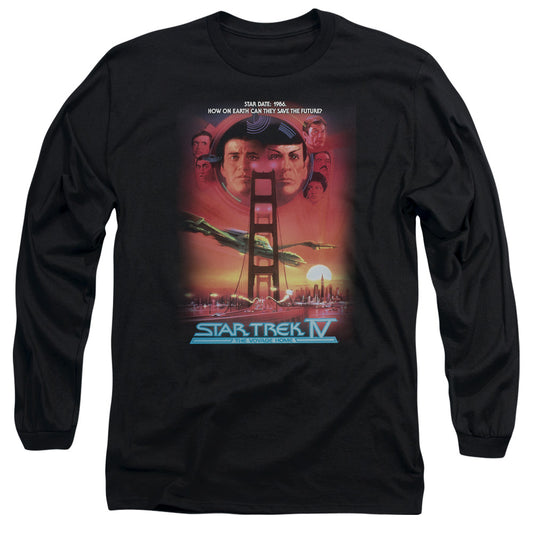 Star Trek The Voyage Home(Movie) Mens Long Sleeve Shirt Black Officially Licensed