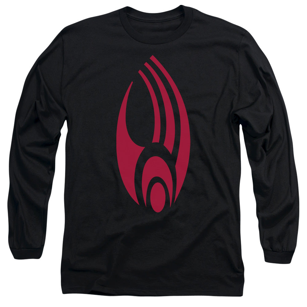 Star Trek Borg Logo Mens Long Sleeve Shirt Black Officially Licensed