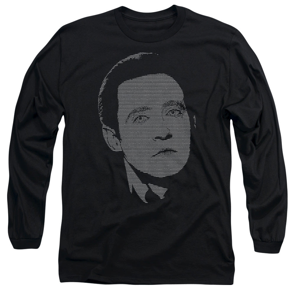 Star Trek Datas Data Mens Long Sleeve Shirt Black Officially Licensed