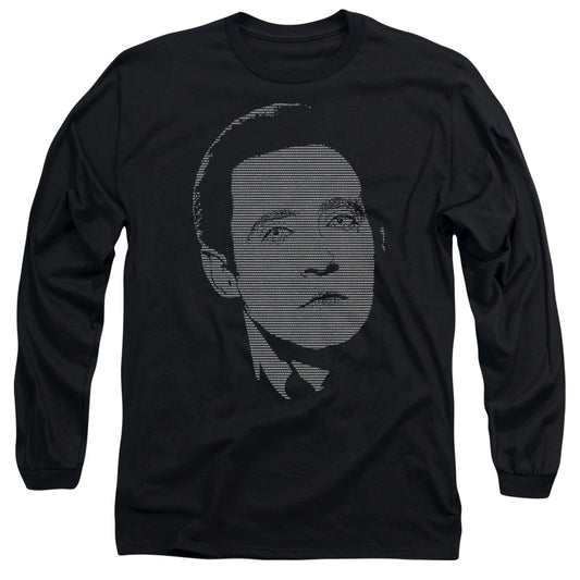 Star Trek Datas Data Mens Long Sleeve Shirt Black Officially Licensed
