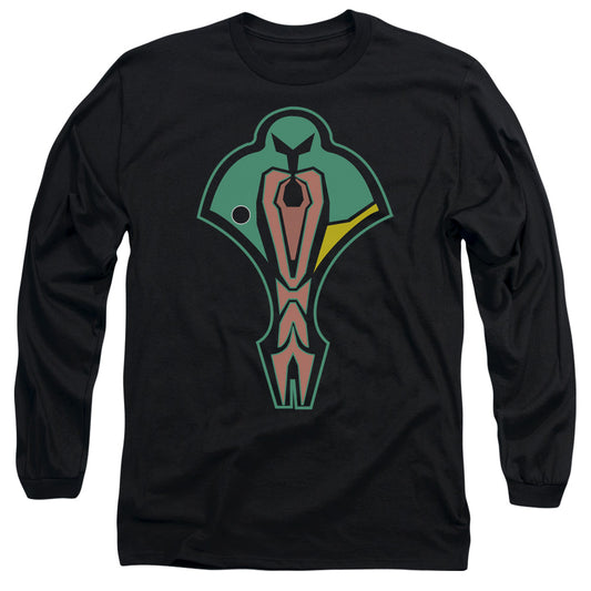 Star Trek Cardassian Logo Mens Long Sleeve Shirt White Officially Licensed