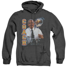 Load image into Gallery viewer, Cheers Coach Heather Mens Hoodie Black
