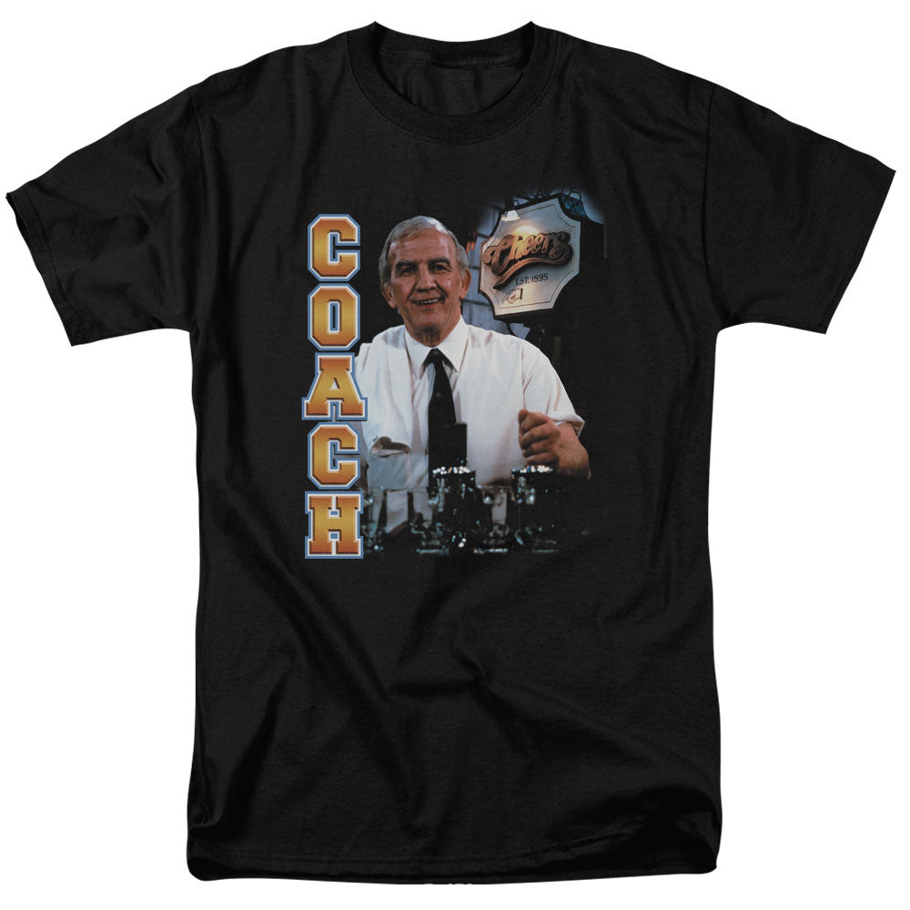 Cheers Coach Mens T Shirt Black