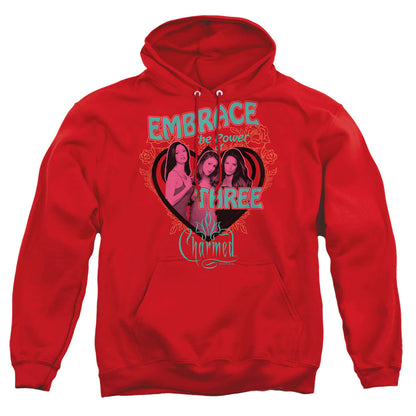 Charmed Embrace The Power Mens Hoodie Red
