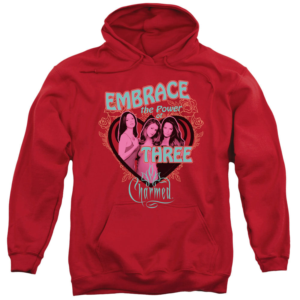 Charmed Embrace The Power Mens Hoodie Red