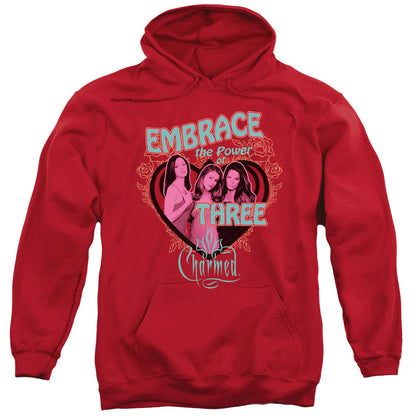 Charmed Embrace The Power Mens Hoodie Red