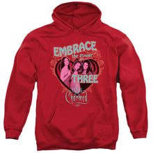 Load image into Gallery viewer, Charmed Embrace The Power Mens Hoodie Red

