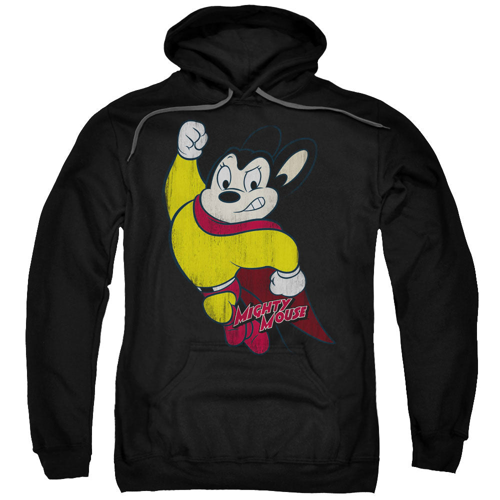 Mighty Mouse Classic Hero Mens Hoodie Black