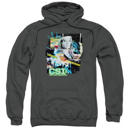 Csi Evidence Collage Mens Hoodie Charcoal