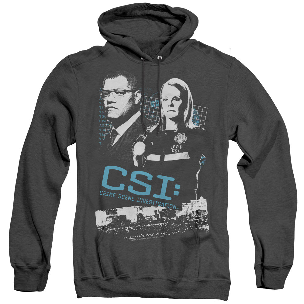 Csi Investigate This Heather Mens Hoodie Black