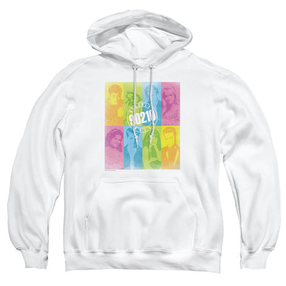 90210 Color Block Of Friends Mens Hoodie White