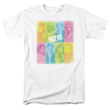 Load image into Gallery viewer, 90210 Color Block of Friends Mens T Shirt White
