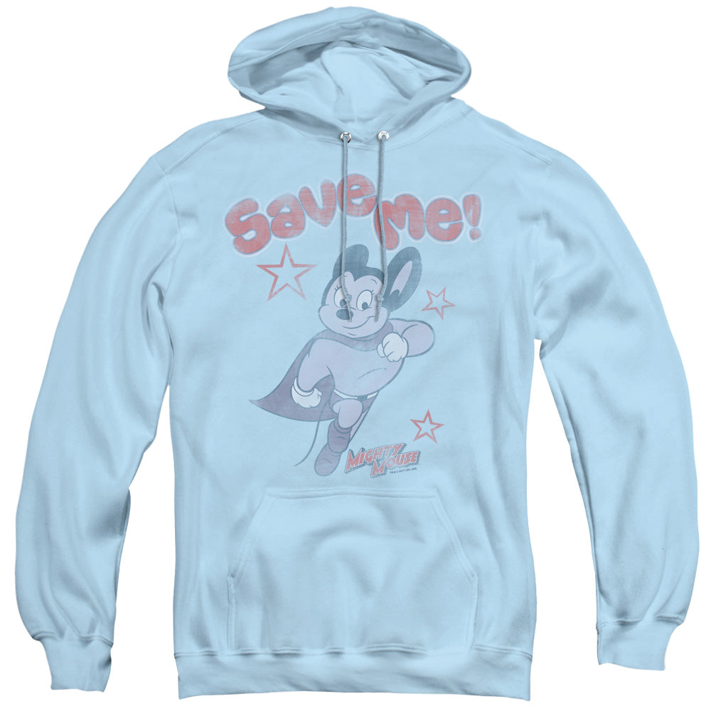 Mighty Mouse Save Me Mens Hoodie Light Blue