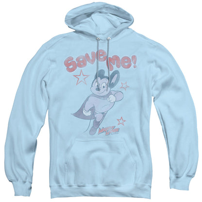 Mighty Mouse Save Me Mens Hoodie Light Blue
