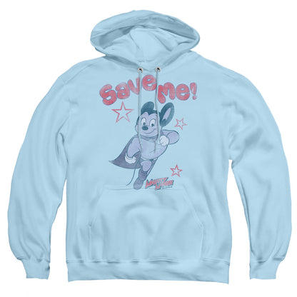 Mighty Mouse Save Me Mens Hoodie Light Blue