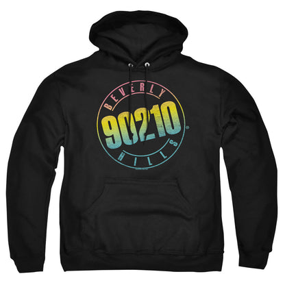 90210 Color Blend Logo Mens Hoodie Black