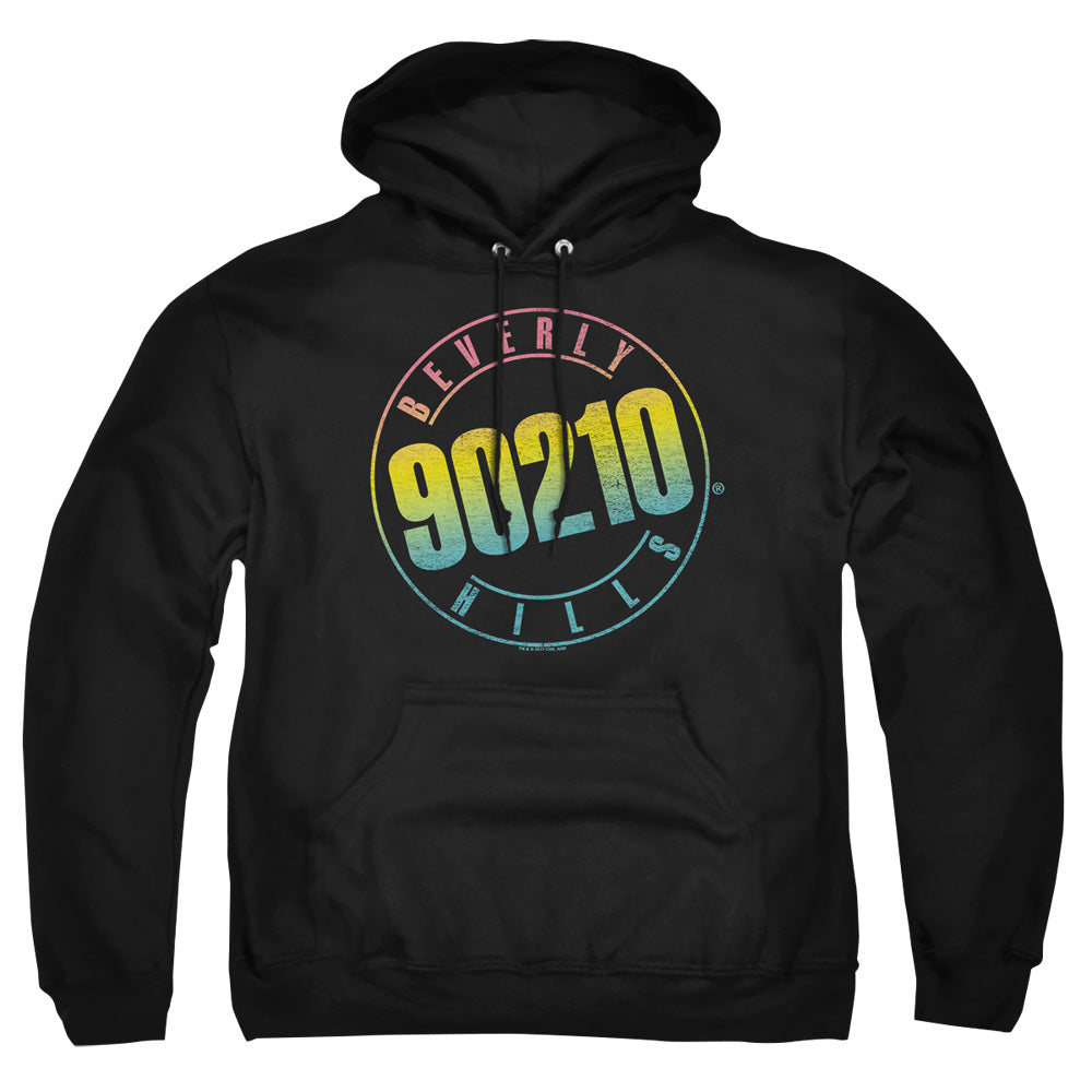 90210 Color Blend Logo Mens Hoodie Black