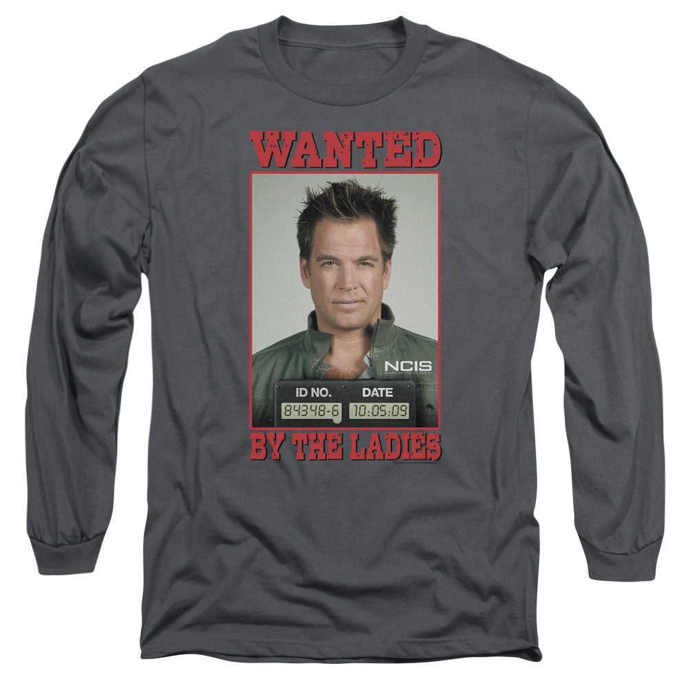 Ncis Wanted Mens Long Sleeve Shirt Charcoal
