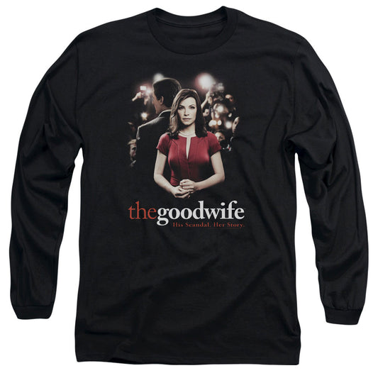 The Good Wife Bad Press Mens Long Sleeve Shirt Black Officially Licensed