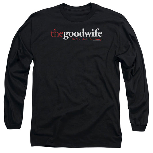 The Good Wife Logo Mens Long Sleeve Shirt Black Officially Licensed