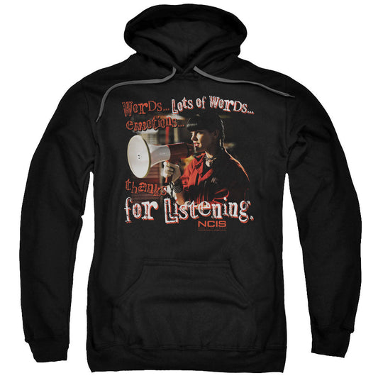 Ncis Thanks For Listening Mens Hoodie Black